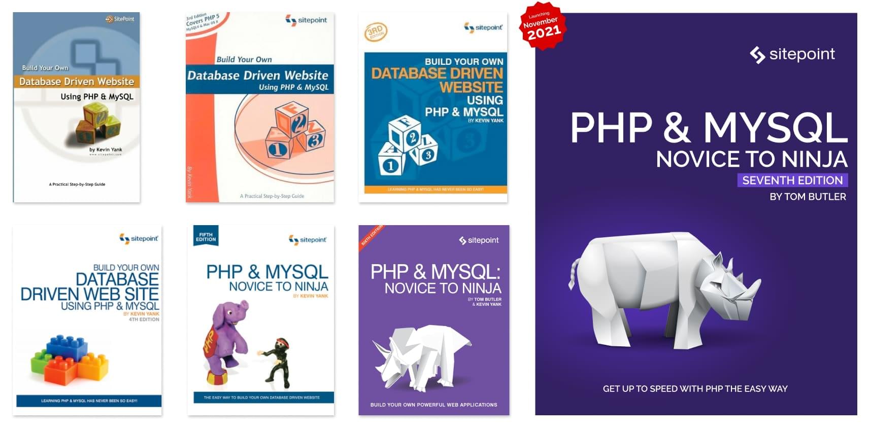 The evolution of our PHP book over 20 years