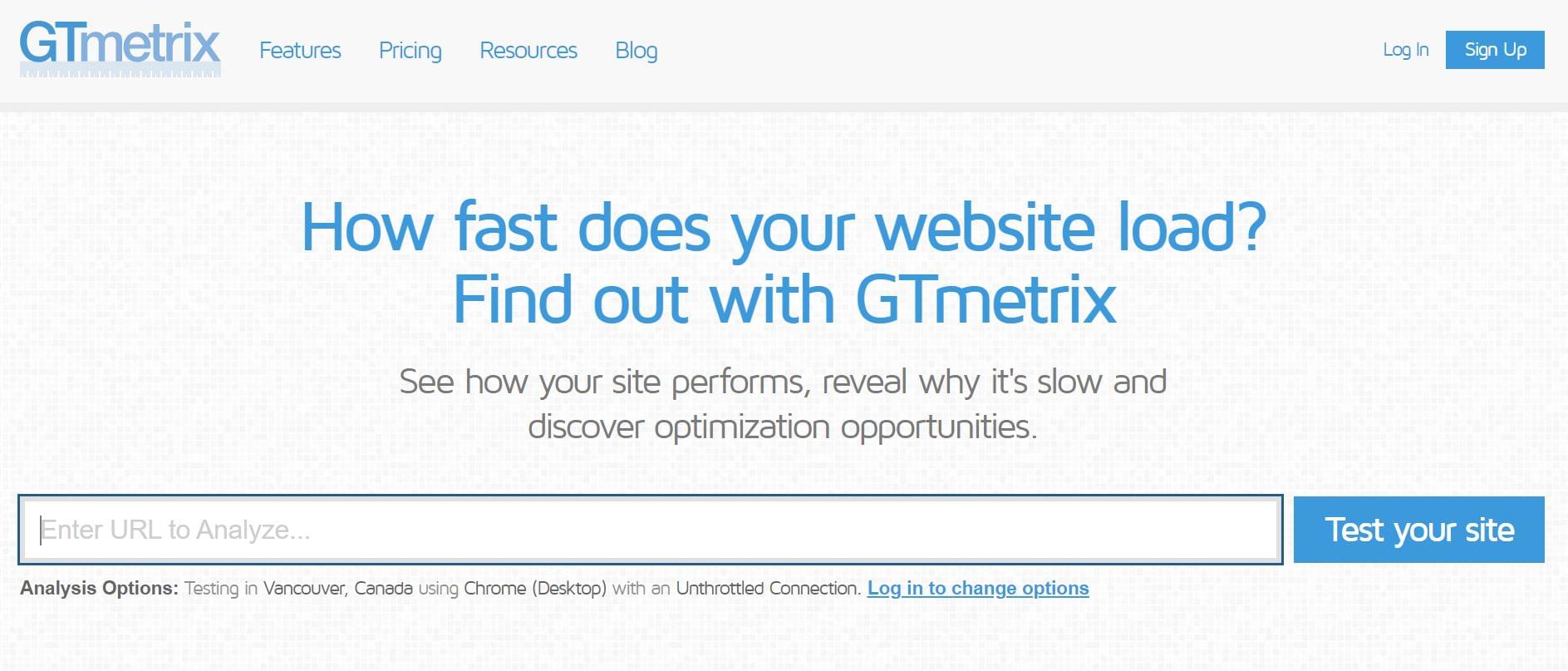 GTMetrix for Google's Core Web Vitals