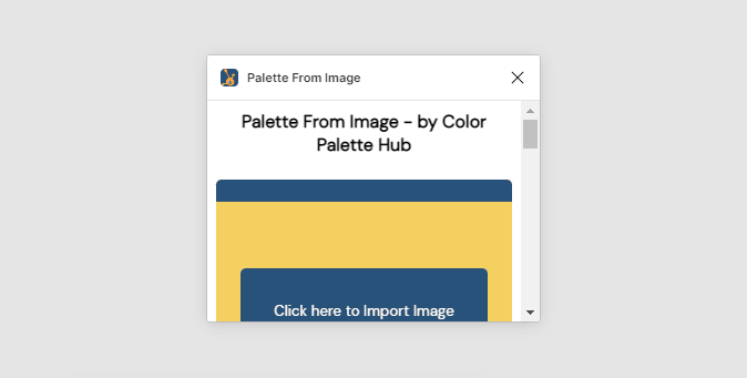 The Palette From Image Figma plugin