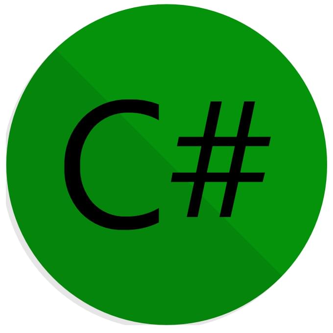 The C sharp logo