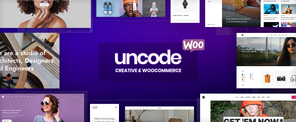 Uncode: tema WordPress creativo e WooCommerce