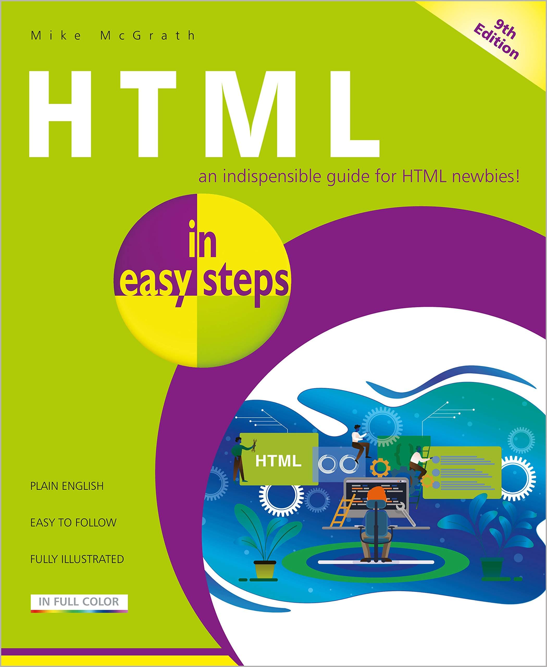 HTML در مراحل آسان - تصویر جلد