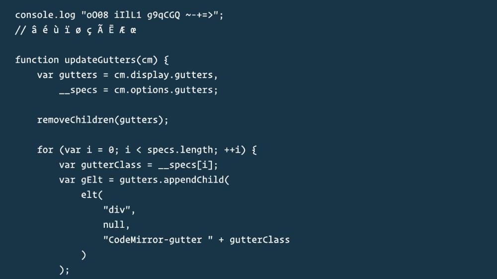 A screenshot of the Operator Mono programming font