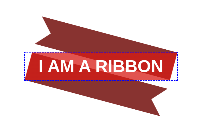A Z-like ribbon shape