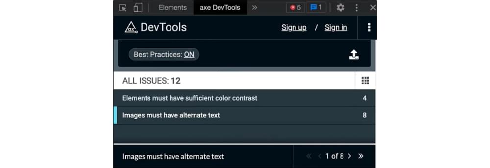 The axe extension interface