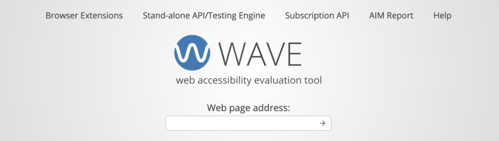 The WAVE home page