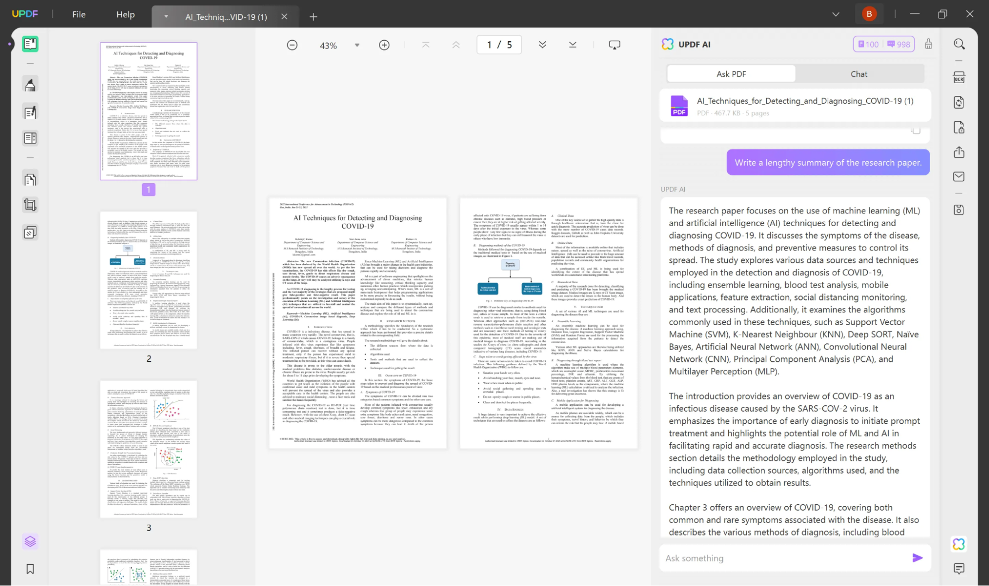 Summarize long and wordy PDFs