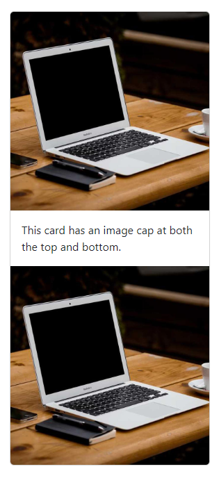 Bootstrap card component: Adding the image at the bottom of the card