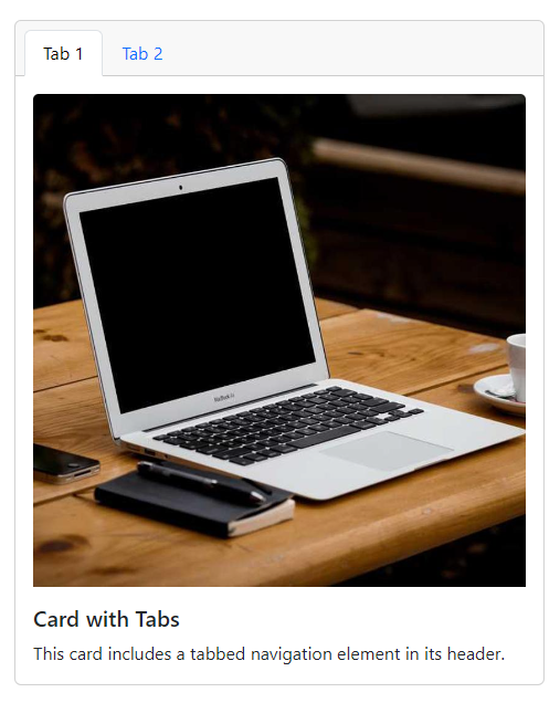 Bootstrap card component: Adding a tabbed navigation element