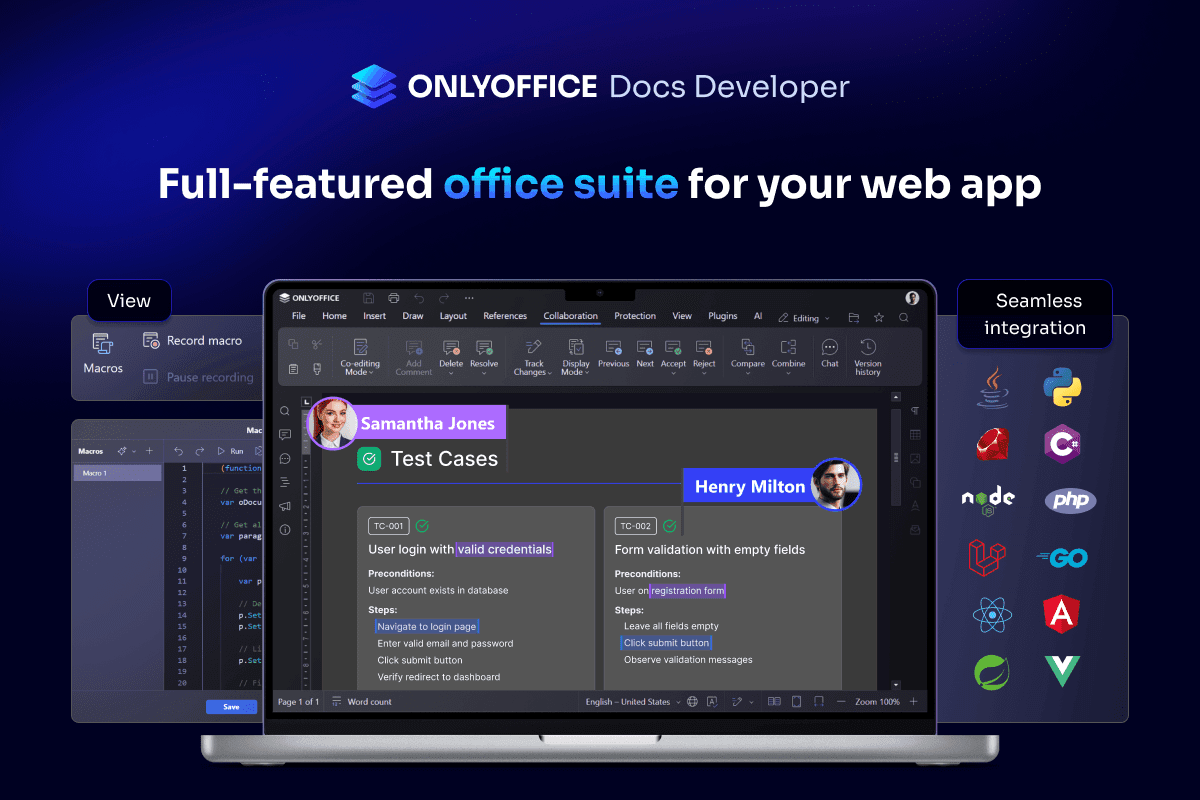 Embed Powerful Document Editing in Your Web App