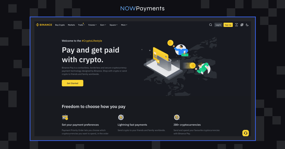 Binance Pay zero fee solution