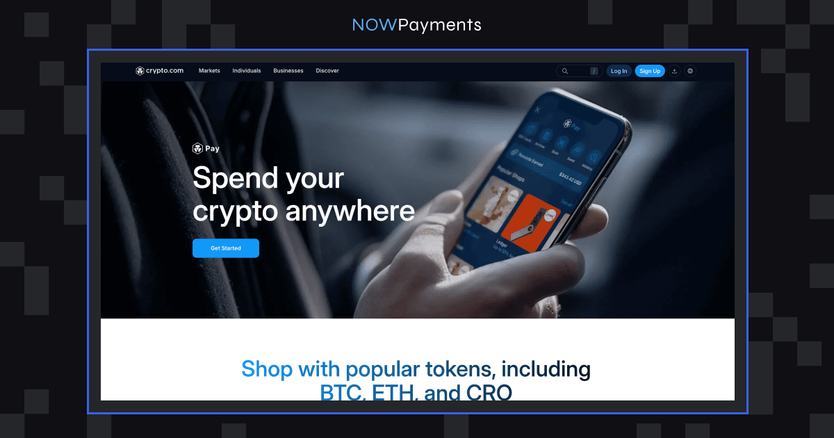 Crypto.com Pay zero fee solution