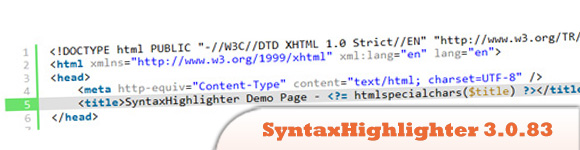 SyntaxHighlighter 3.0.83