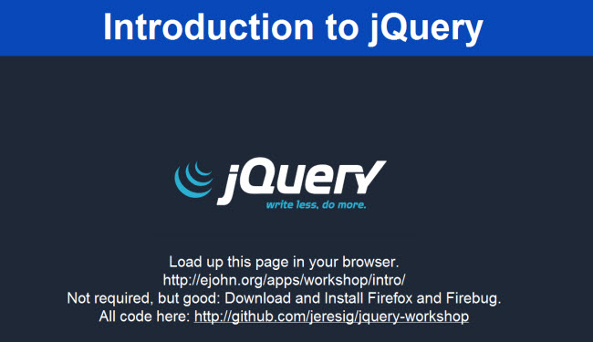 jquery-workshop