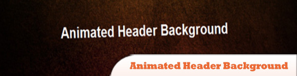 Animated Header Background