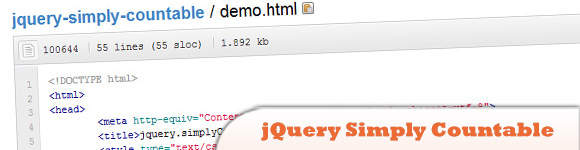 jQuery Simply Countable