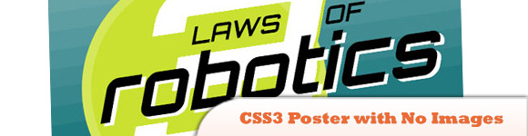 CSS3 Poster with No Images