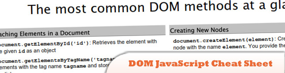 DOM JavaScript Cheat Sheet