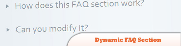 Dynamic FAQ Section