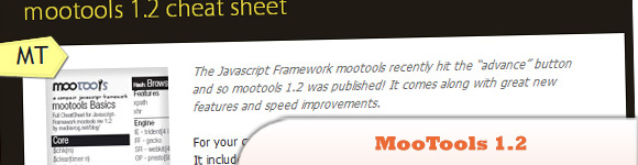 MooTools 1.2 Cheat Sheet