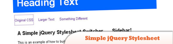 Simple jQuery Stylesheet Switcher