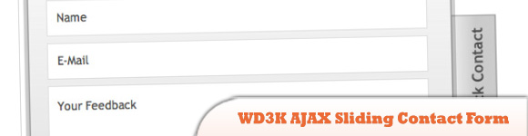 WD3K AJAX Sliding Contact Form