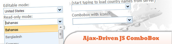 Ajax-Driven JavaScript ComboBox
