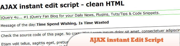 AJAX instant Edit Script