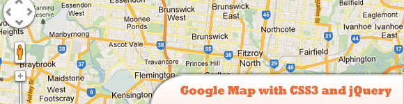 Google Map with CSS3 and jQuery