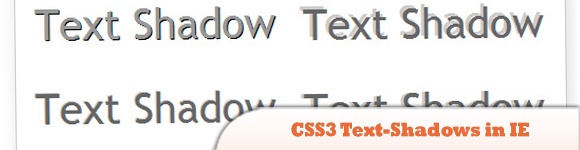 CSS3 Text-Shadows In Internet Explorer