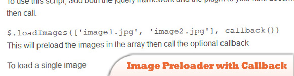 jQuery Image preloader with callback