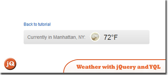 Weather to Your Site with jQuery and YQL