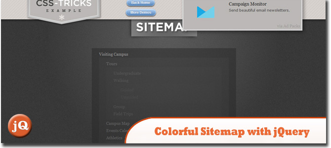 Sitemap With jQuery