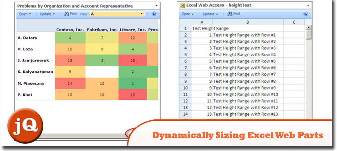 Dynamically Sizing Excel Web Parts