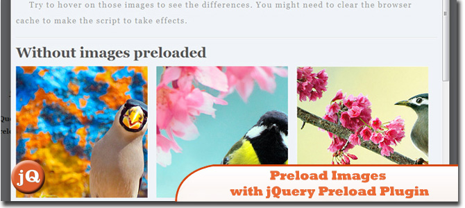 Preload Images with jQuery Preload