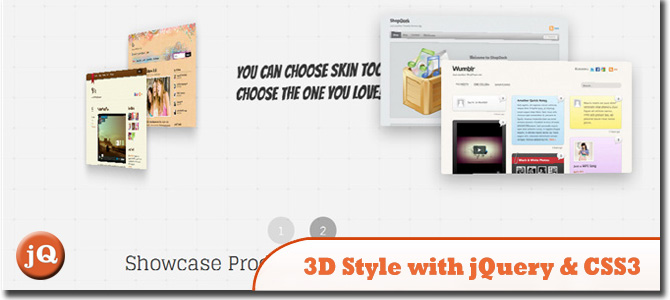 3D Style with jQuery & CSS3