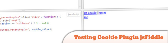 Testing Cookie Plugin jsFiddle