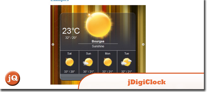 10 Awesome Weather Widgets with jQuery — SitePoint
