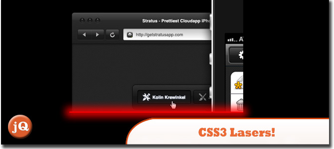 CSS3 Lasers!