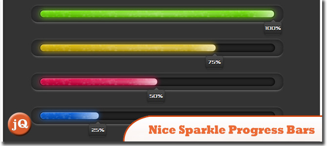 Nice Sparkle Progress Bars