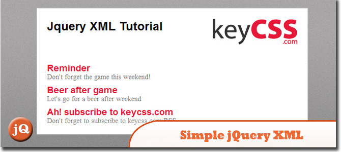 Simple jQuery XML