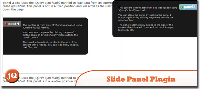 jQuery Slide Panel