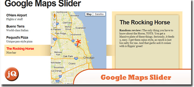 Google Maps Slider with jQuery