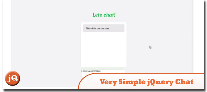 Very simple Jquery chat box
