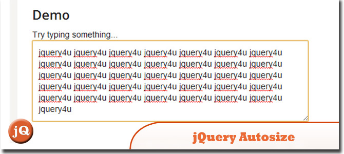 jQuery Autosize