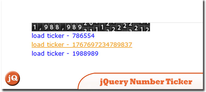 Jquery Number Ticker