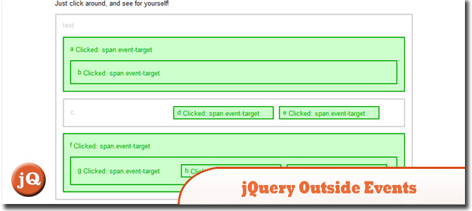 jQuery outside events