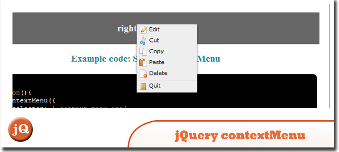jQuery contextMenu plugin