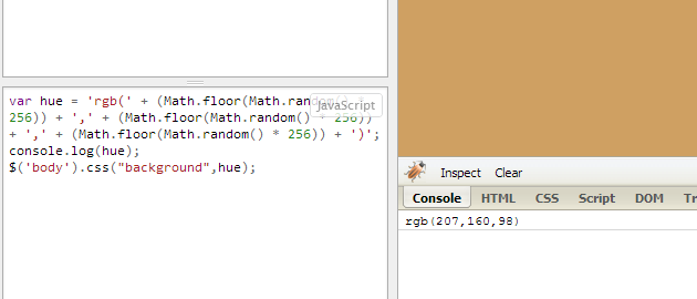random color generator javascript