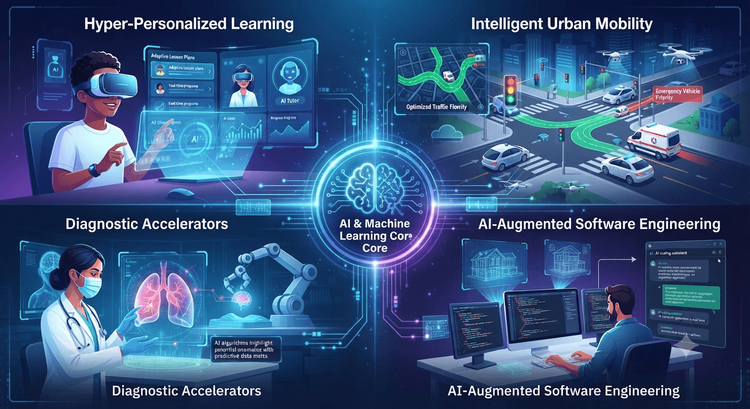 The Future of Everything: How Artificial Intelligence is Revolutionizing Education, Traffic Management, Healthcare, and Modern Coding